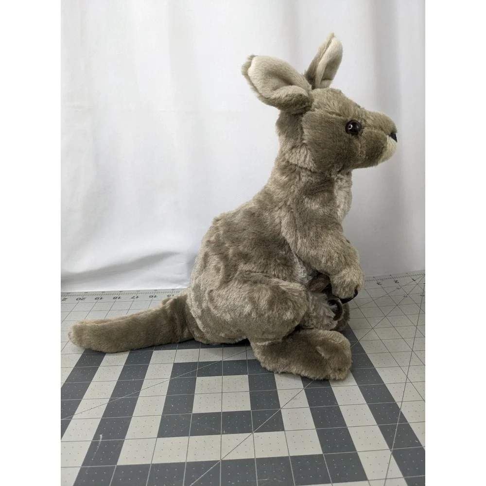 Wild Republic Kangaroo Mom Joey Baby Plush 12 Inch Stuffed Animal Toy